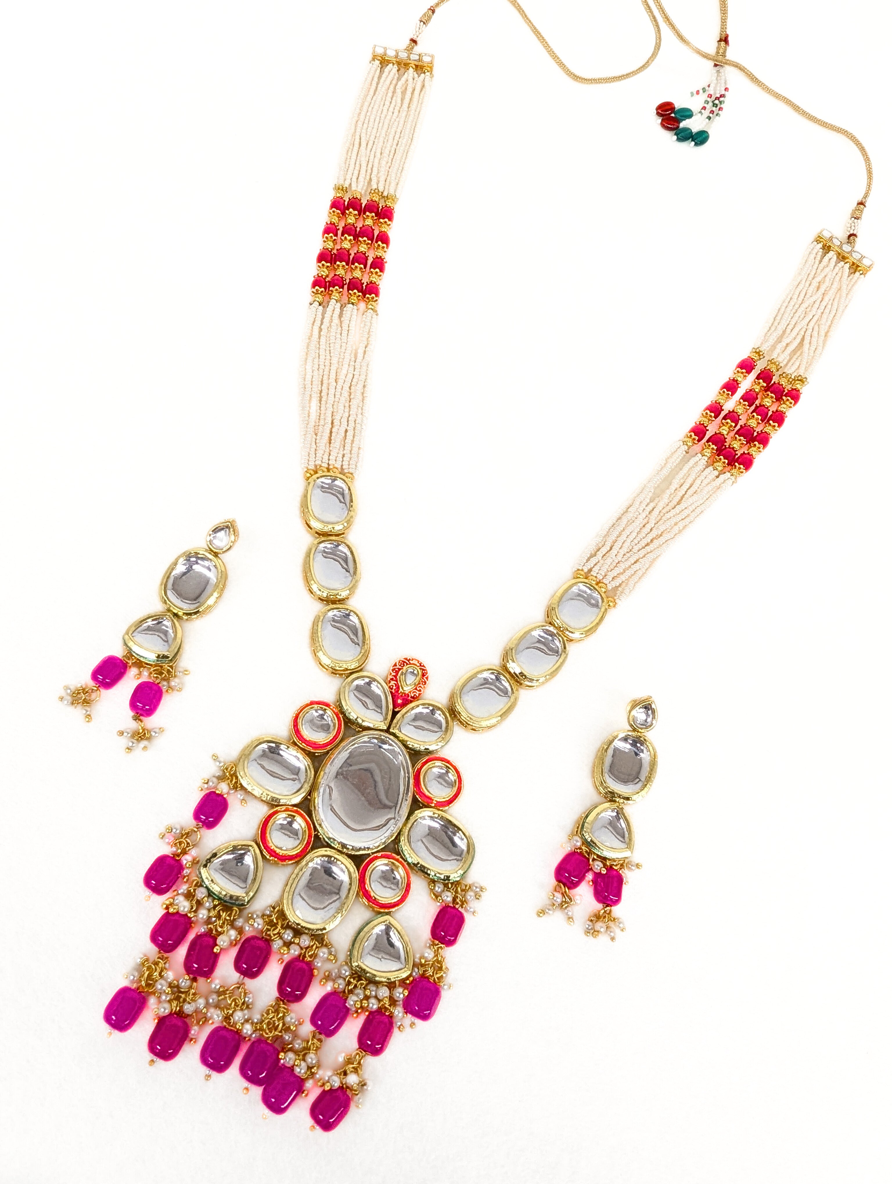 TANYA KUNDAN Full Set Jewelry - Indian Bridal Necklace Set with Kundan Work - Perfect for Weddings, Festivals & Special Occasions