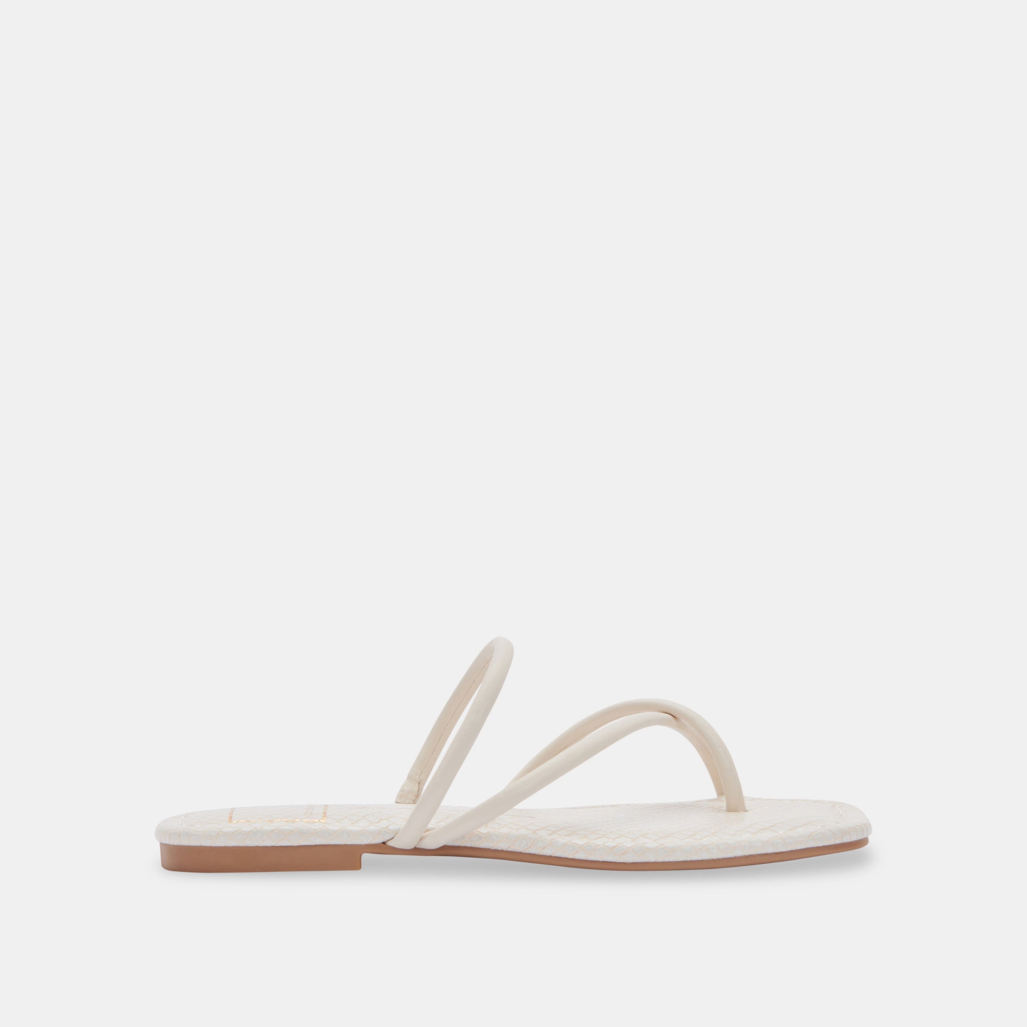 LEANNA Women's Comfortable Sandals - Soft Cream Leather Straps for Casual Wear | Perfect for Beach, Vacation & Summer Outfits