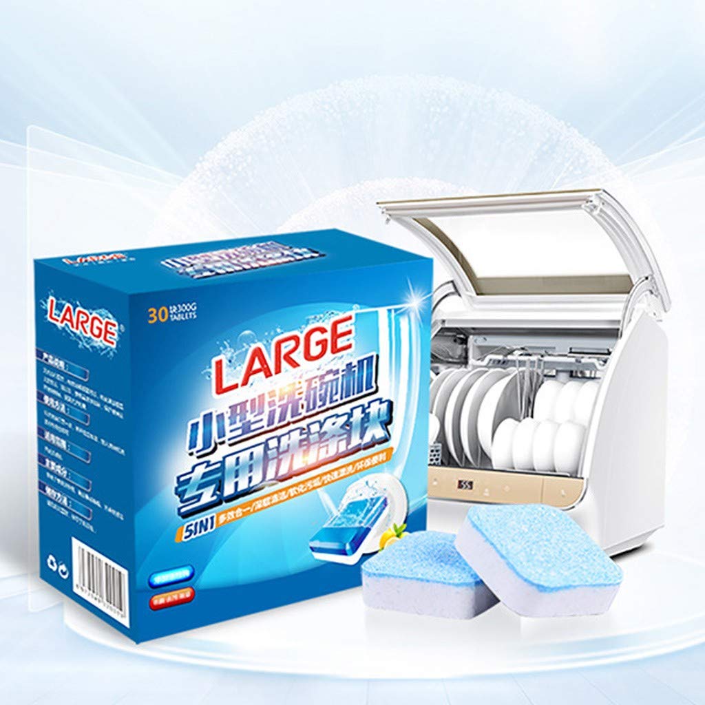 **Power Dishwasher Detergent Tabs - Fresh Scent Dishwashing Cleaning Supplies (Blue) - Deep Clean & Shine for Sparkling Dishes - Ideal for Daily Use in Homes & Restaurants**