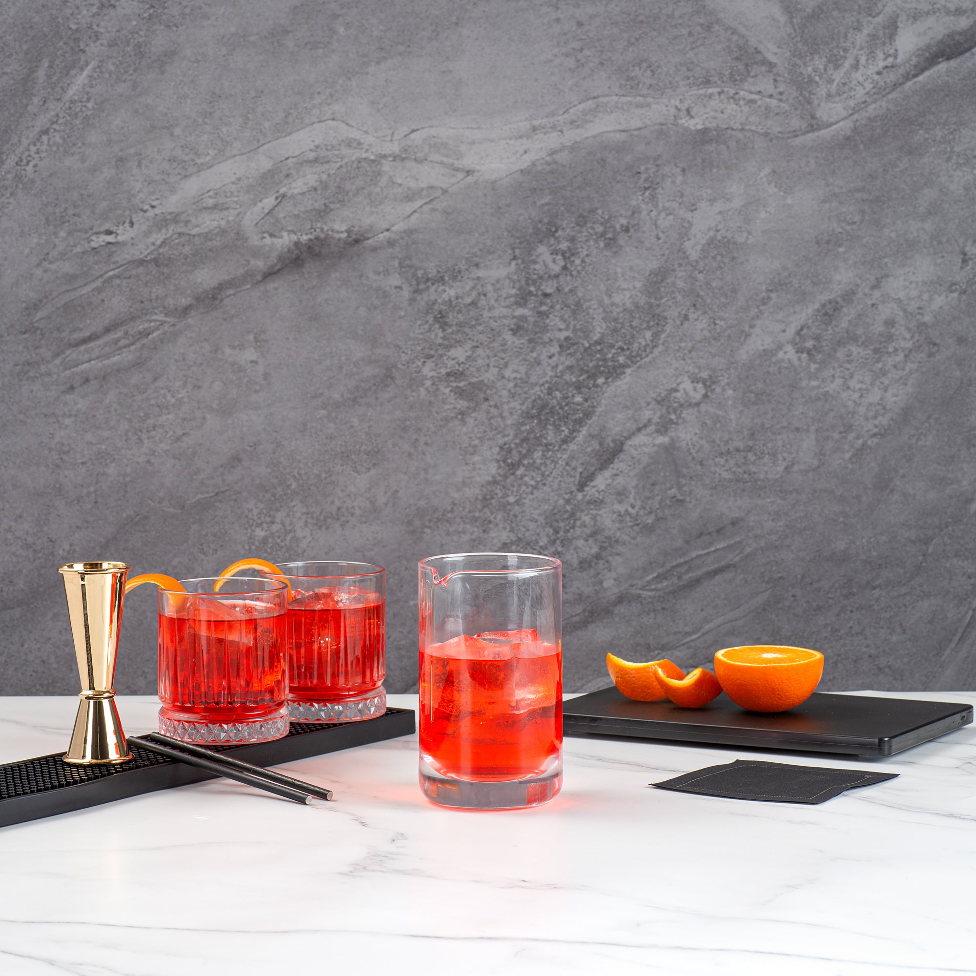 Premium 30 oz Hand Blown Crystal Cocktail Mixing Glass - Bar Lux 4.5