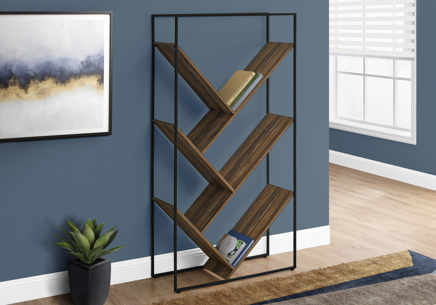 Modern Light Brown Sova Bookcase - Stylish Wooden Bookshelf for Home, Office & Library - Perfect for Organizing Books, Decor & Storage