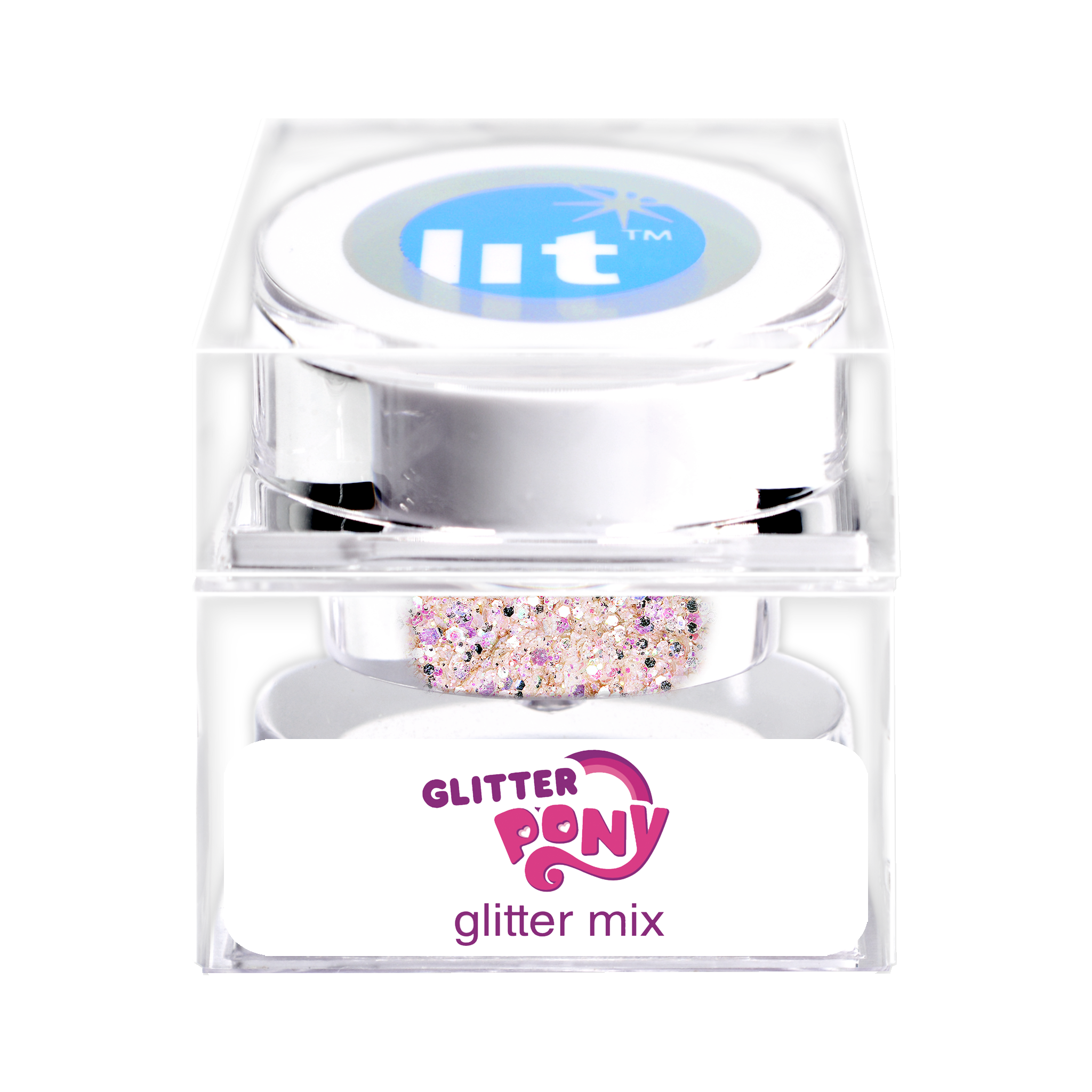 Sparkling Glitter Pony Toy for Kids - Shimmering Glitter Mix Horse Figure - Perfect for Birthday Gifts, Party Favors & Playtime Fun