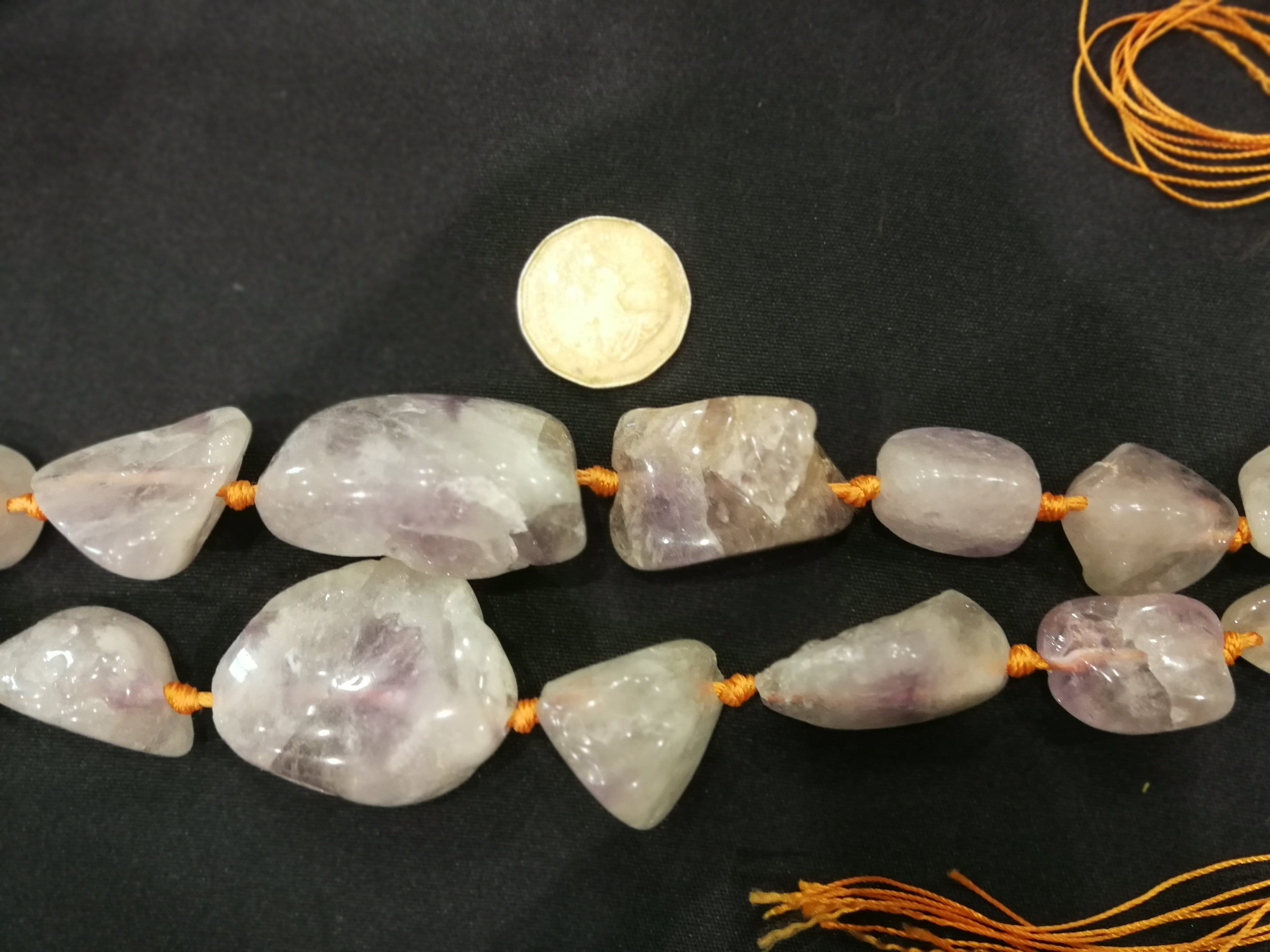 Natural Amethyst Graduated Nugget Bead Strand for Jewelry Making - DIY Necklace, Bracelet & Earrings Designs - Healing Crystal Beads for Meditation & Spiritual Gifts