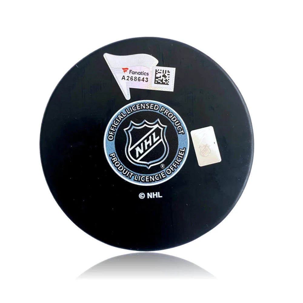 James Neal Signed Vegas Golden Knights Puck with COA - First Goal Inscribed Autograph - VGK Collectible - Perfect for Hockey Fans & Memorabilia Displays
