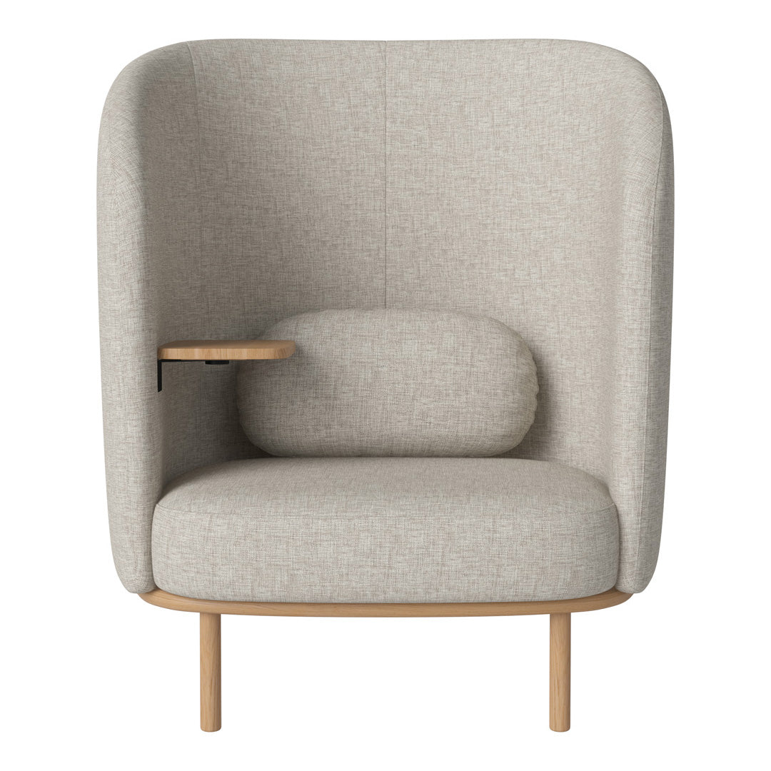 Fuuga Nesting Armchair with Table - Space Saving Modern Lounge Chair for Small Apartments, Living Room, and Office - Perfect for Relaxing, Reading, and Entertaining Guests
