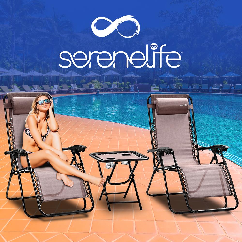 Premium Adjustable Zero Gravity Recliner Chair Set - Outdoor Patio, Poolside & Backyard Relaxation for Ultimate Comfort