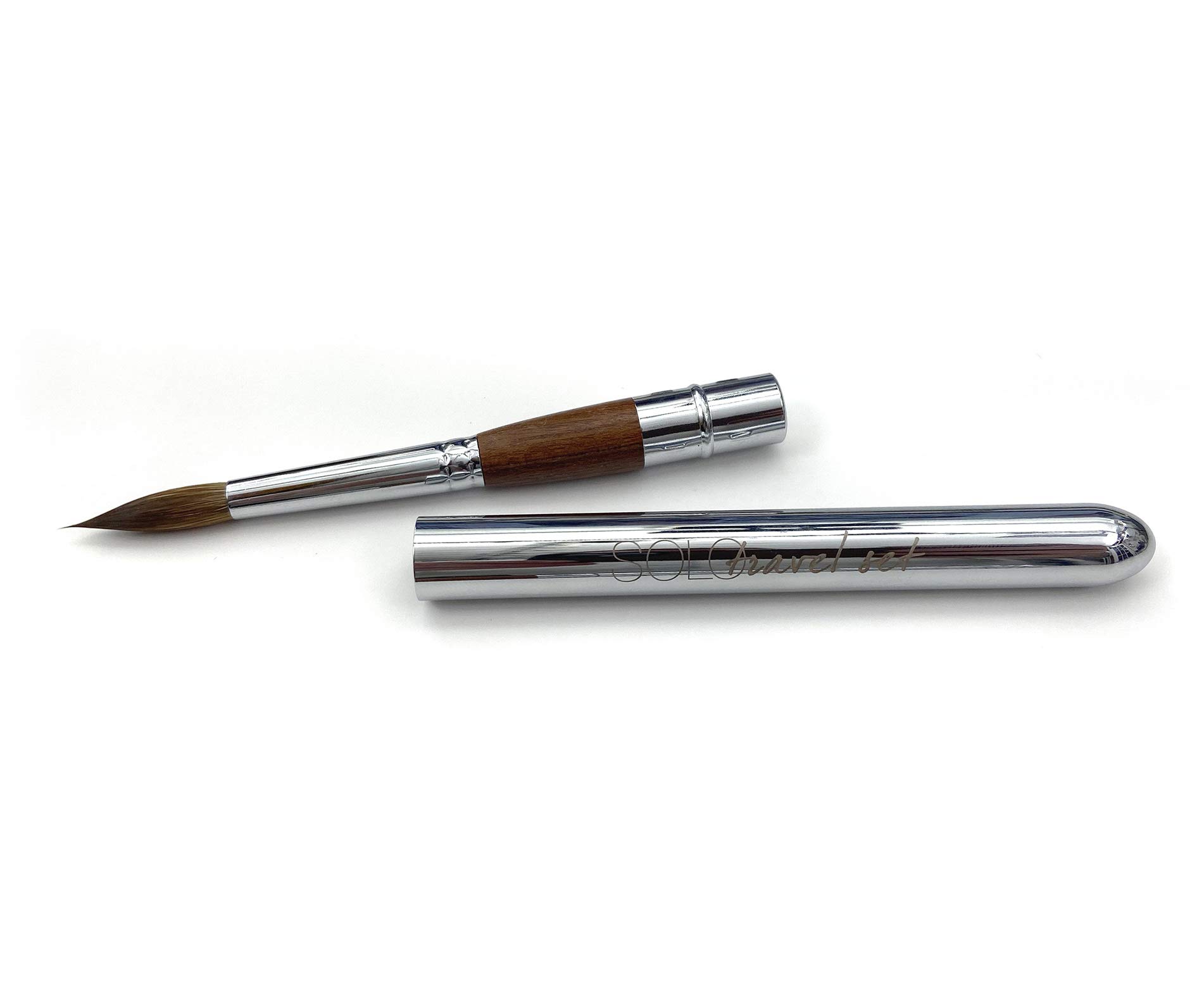Solo Travel Brush Set - Portable Makeup Brush Kit for On-The-Go Beauty | Perfect for Travel, Gym, and Everyday Use