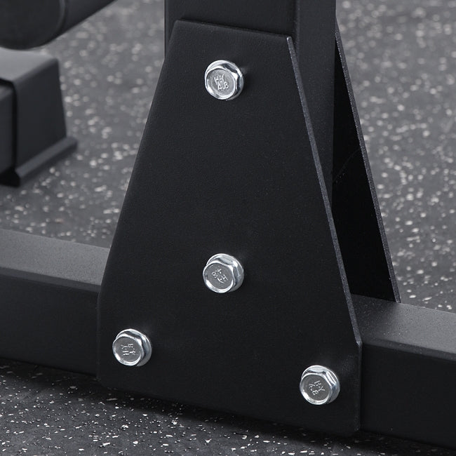 XM Fitness Olympic Weight Tree - Heavy Duty Barbell and Plate Storage Rack for Home Gym - Perfect for Weightlifting, CrossFit, and Strength Training