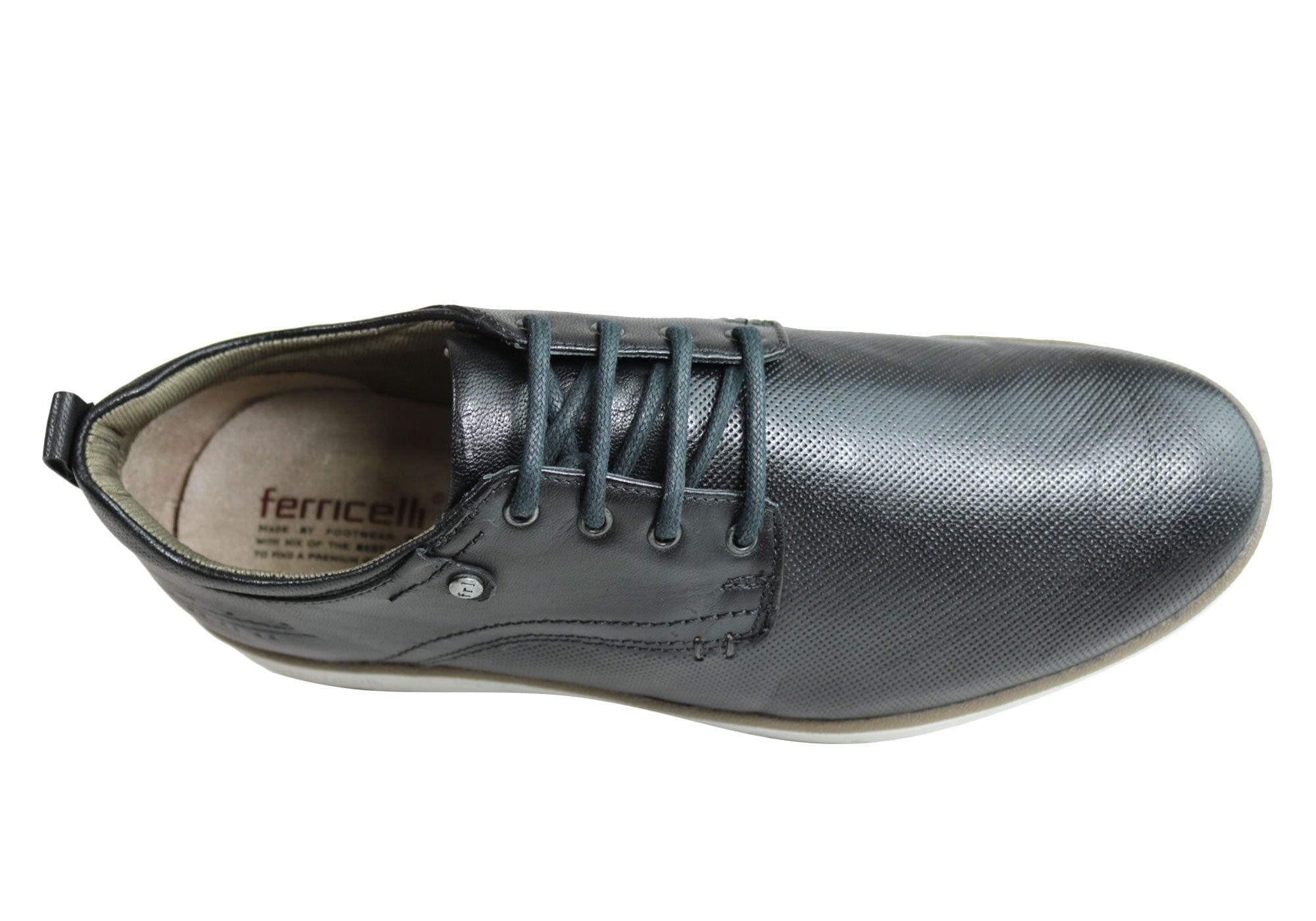 Ferricelli Stevie Men's Genuine Leather Dress Casual Shoes - Handcrafted in Brazil - Perfect for Office, Weddings & Formal Events