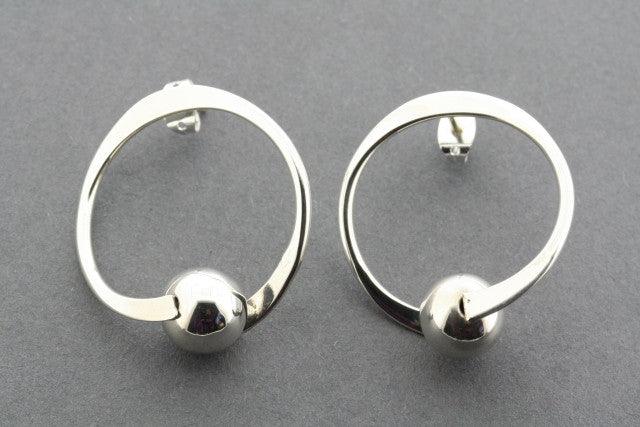 Decorative Ball Bead Hoop Earrings - Stylish Boho Jewelry for Women, Perfect for Parties, Weddings & Everyday Wear