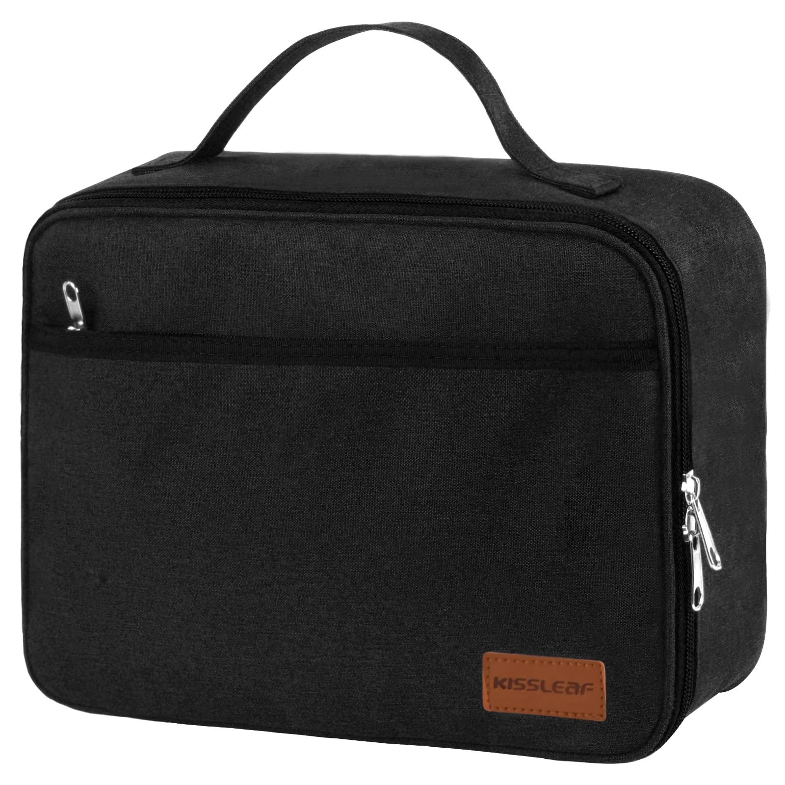 Insulated Lunch Box for Men & Women - Leakproof Reusable Lunch Bag for Office, Work, Picnics & Travel | Freezable Cooler Bag for Adults in Black | Perfect for Meal Prep, Commuting & Outdoor Activities