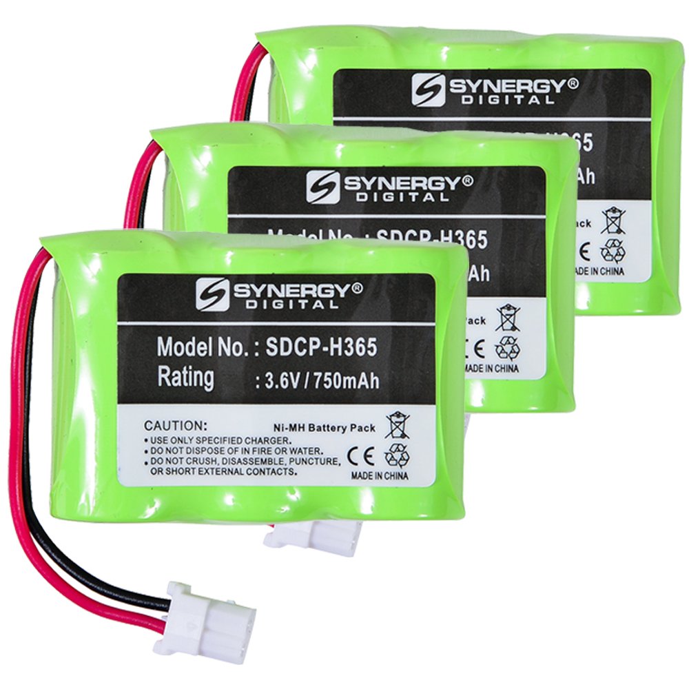 Att EL42408 Cordless Phone Battery Combo Pack - 3 x SDCP-H365 Replacement Batteries for AT&T Phones | Perfect for Home & Office Cordless Phones