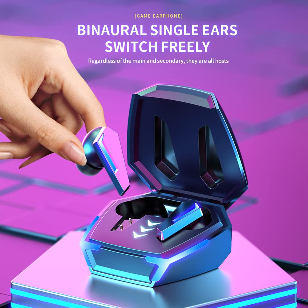 URIZONS TWS Bluetooth Gaming Earbuds - Wireless In-Ear Headphones with Dual Mode, 35H Battery Life - Black | Perfect for Gaming, Workouts & Commuting