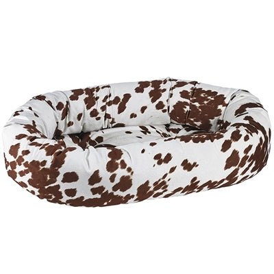 Durango Microvelvet Donut Dog Bed - Ultra Soft Round Pet Bed for Small to Medium Dogs - Perfect for Crate, Kennel & Home Use