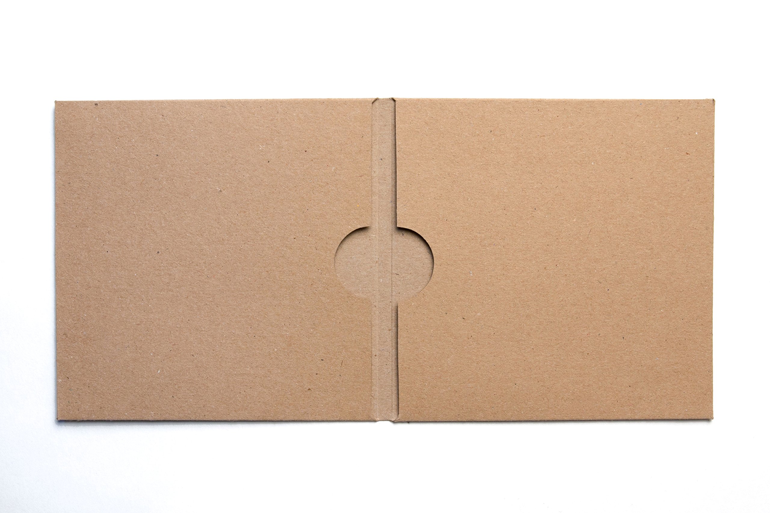 50 Pack Eco-Friendly Brown Recycled Kraft Paper CD DVD Sleeves - Blank Double Disc Wallet Protector for Music, Movies & Data Storage | Perfect for Home Organization, Media Collections & DIY Projects
