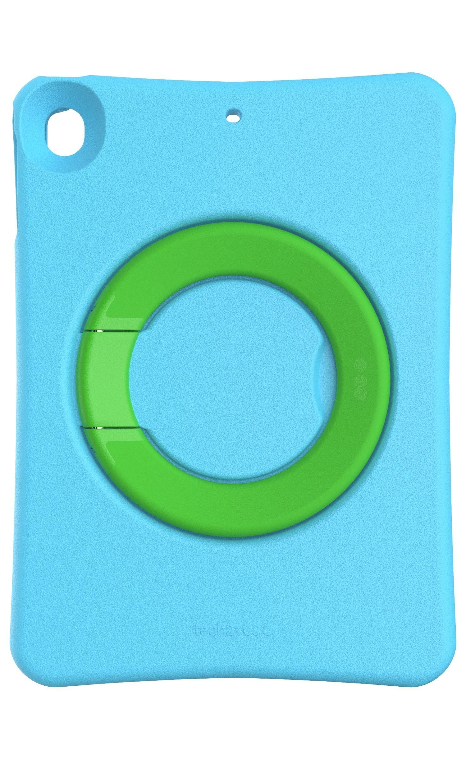 Evo Play Protective Case for iPad Air 2 - Shockproof Kids Tablet Cover with Handle, Blue & Green Design - Perfect for School, Travel & Home Learning