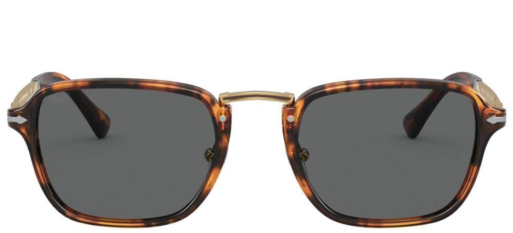 Persol PO3247S Rectangular Sunglasses for Men & Women - Classic UV Protection Polarized Lenses - Perfect for Driving, Travel & Outdoor Activities