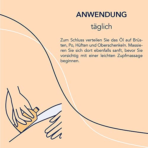 Frei Oil Experts Massage Oil for Pregnant Women - 200ml Natural Relaxing Body Oil for Stretch Marks & Dry Skin - Perfect for Prenatal Care & Postpartum Recovery