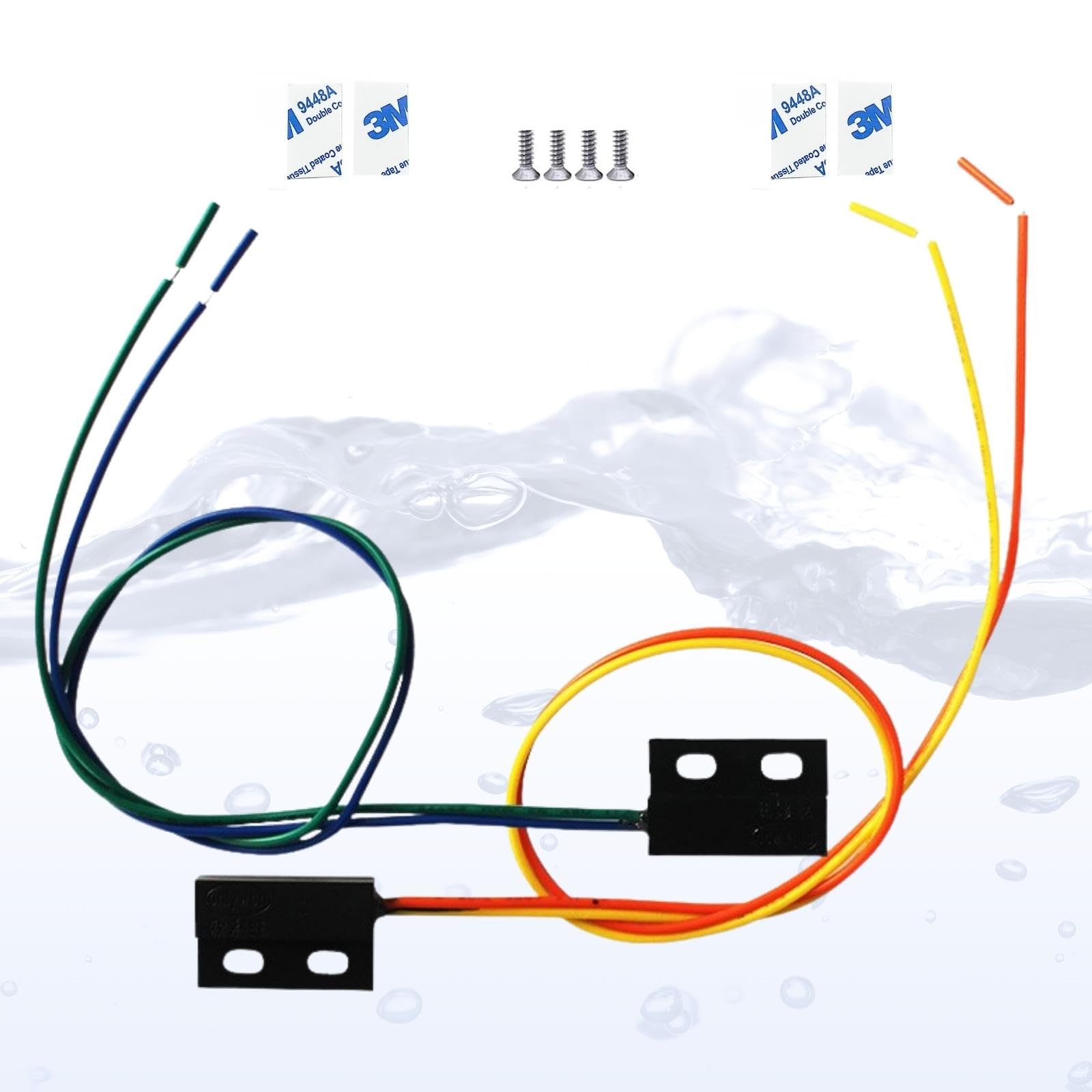 Industrial Grade Magnetic Switch (NO) - High Sensitivity & Long Lifespan - Magnetic Reed Switch, Proximity Switch, Reed Switch, Magnetic Door Switch - Ideal for Security Systems, Automation & Industrial Applications