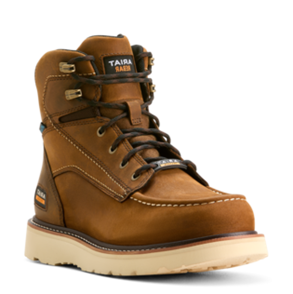 Ariat 10053615 Rebar Wedge Waterproof Composite Toe Work Boots - Durable Safety Shoes for Construction, Farming & Outdoor Work