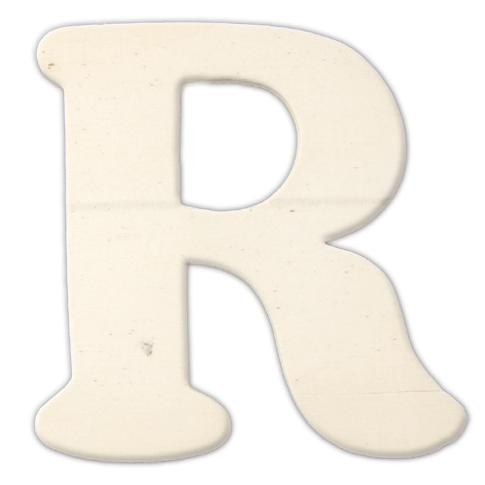 The Crafts Outlet 4-in-1 Family Wood Letter Set - 4mm Thick Unfinished Plywood Letters (T) - Perfect for DIY Home Decor, Scrapbooking & Craft Projects