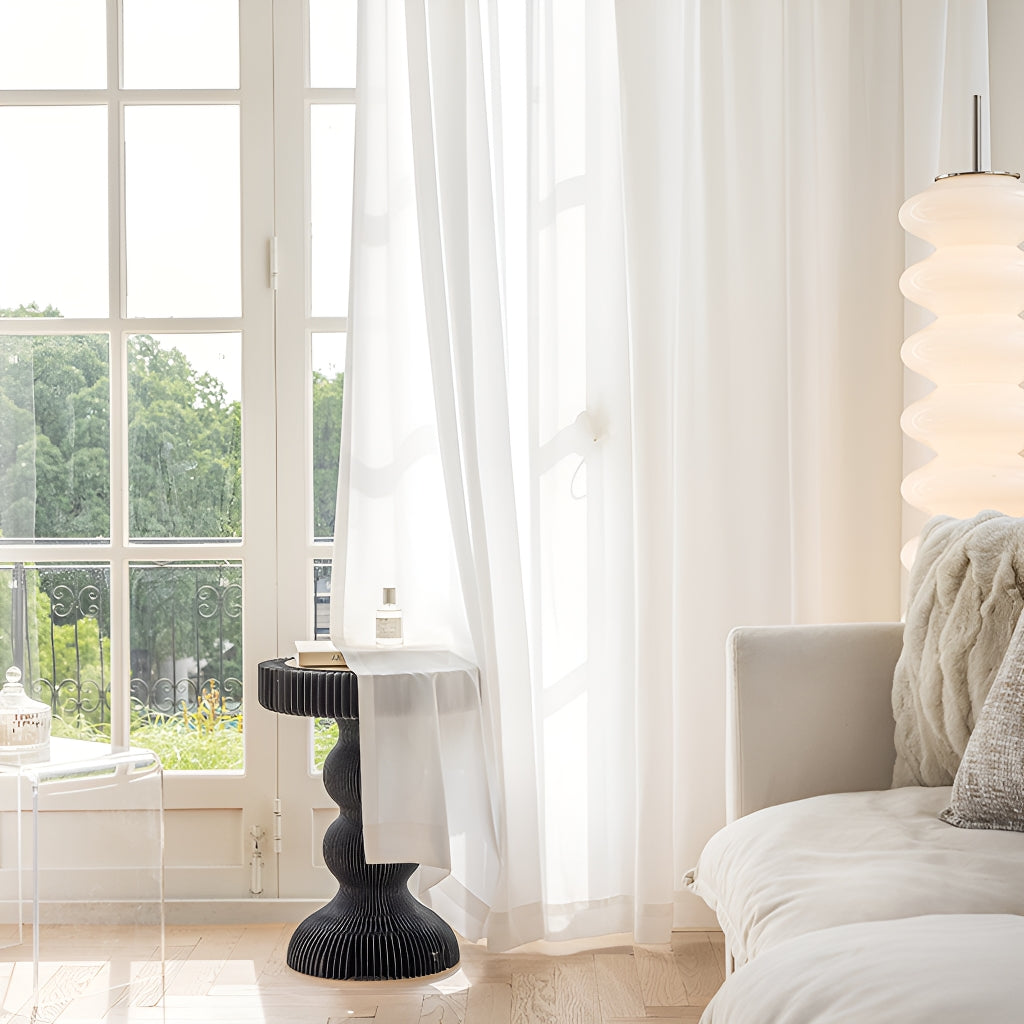 Tabitha Airy Gauze White Sheer Grommet Custom Curtains - Light Filtering Window Drapes for Living Room, Bedroom & Nursery