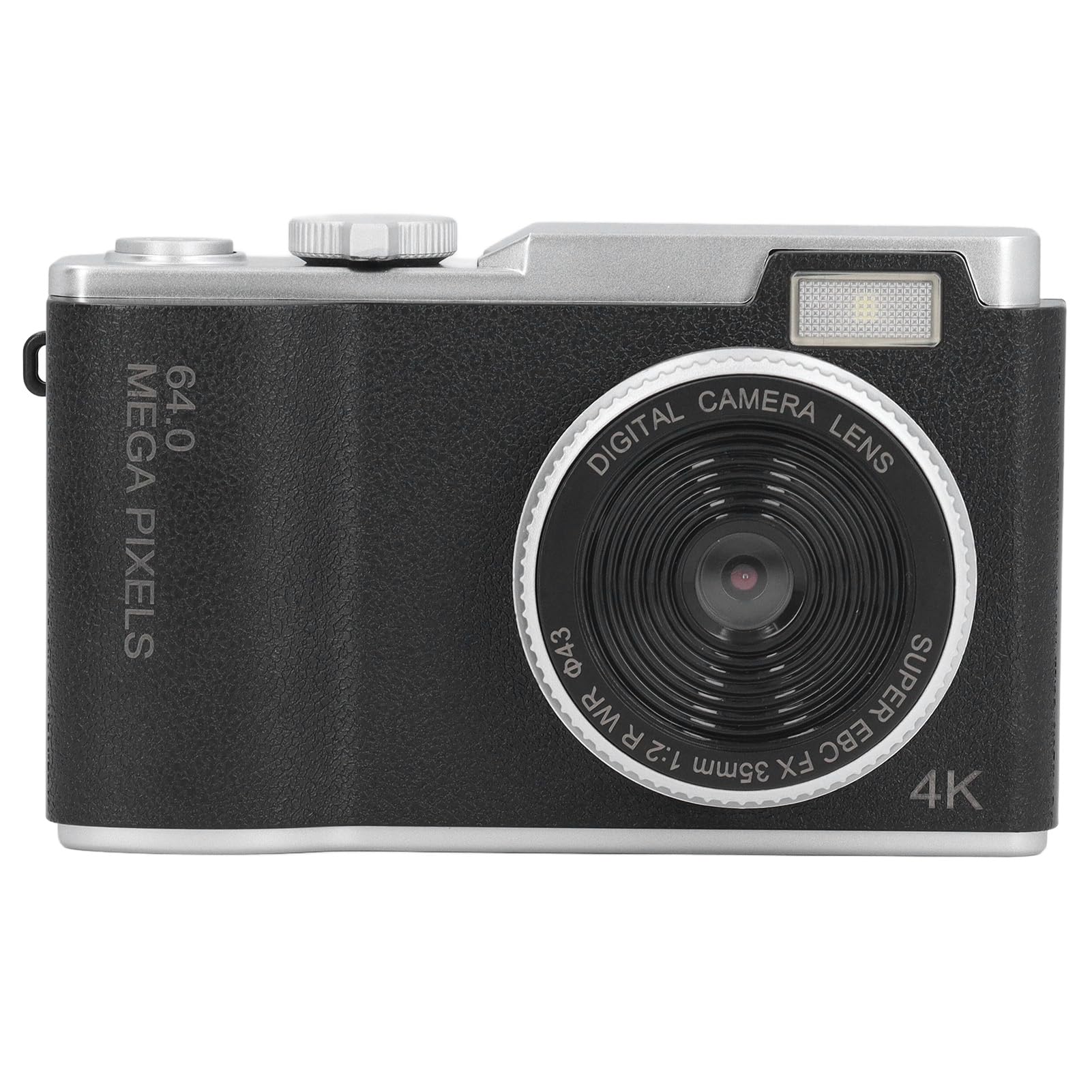 48MP Digital Camera with 1080P FHD Video, Auto Focus & 16X Digital Zoom, 2.4in IPS Screen - Compact Travel Vlogging Camera for Kids, Teens & Adults (Black) - Perfect for YouTube, TikTok, Family Trips & Outdoor Adventures