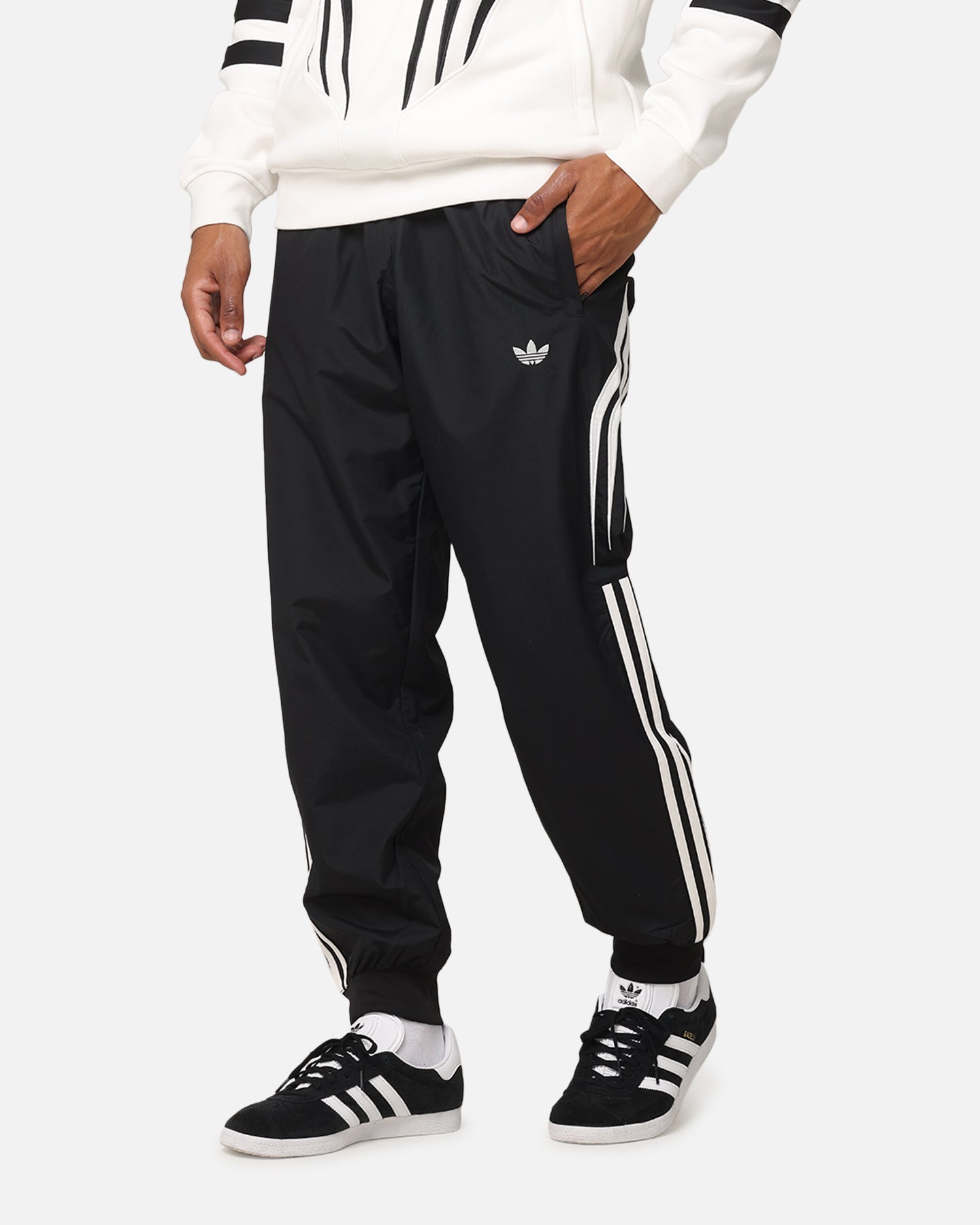 Adidas Q3 Atlanta Track Pants for Men - Black Athletic Joggers with Comfortable Fit - Perfect for Running, Gym Workouts & Casual Wear