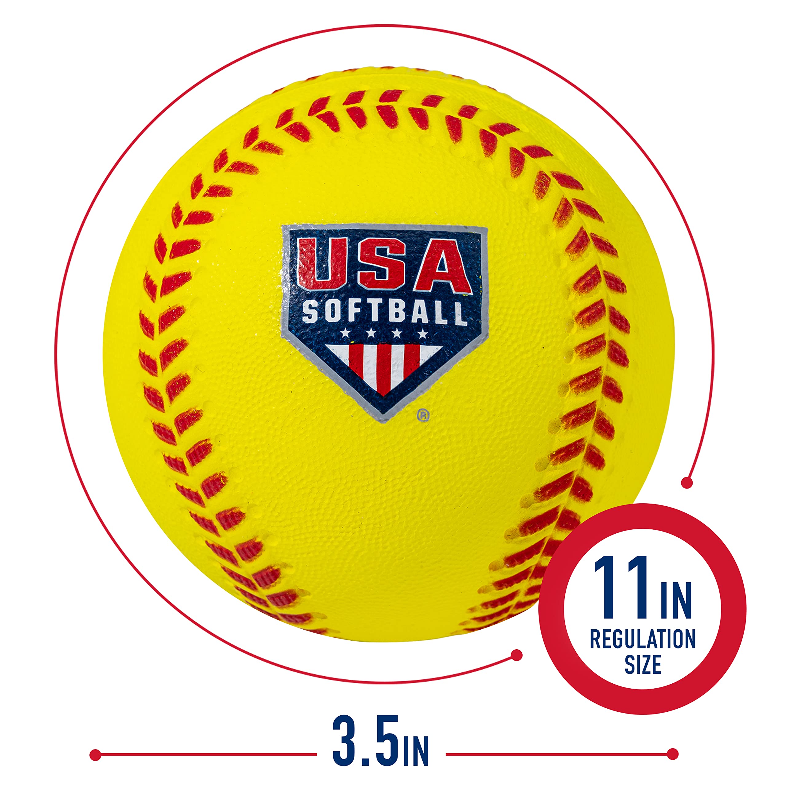 Franklin Sports Oversized Foam Baseballs - Soft Foam Practice Balls for Kids & Beginners - Perfect for Backyard Training, T-Ball, and Indoor Games