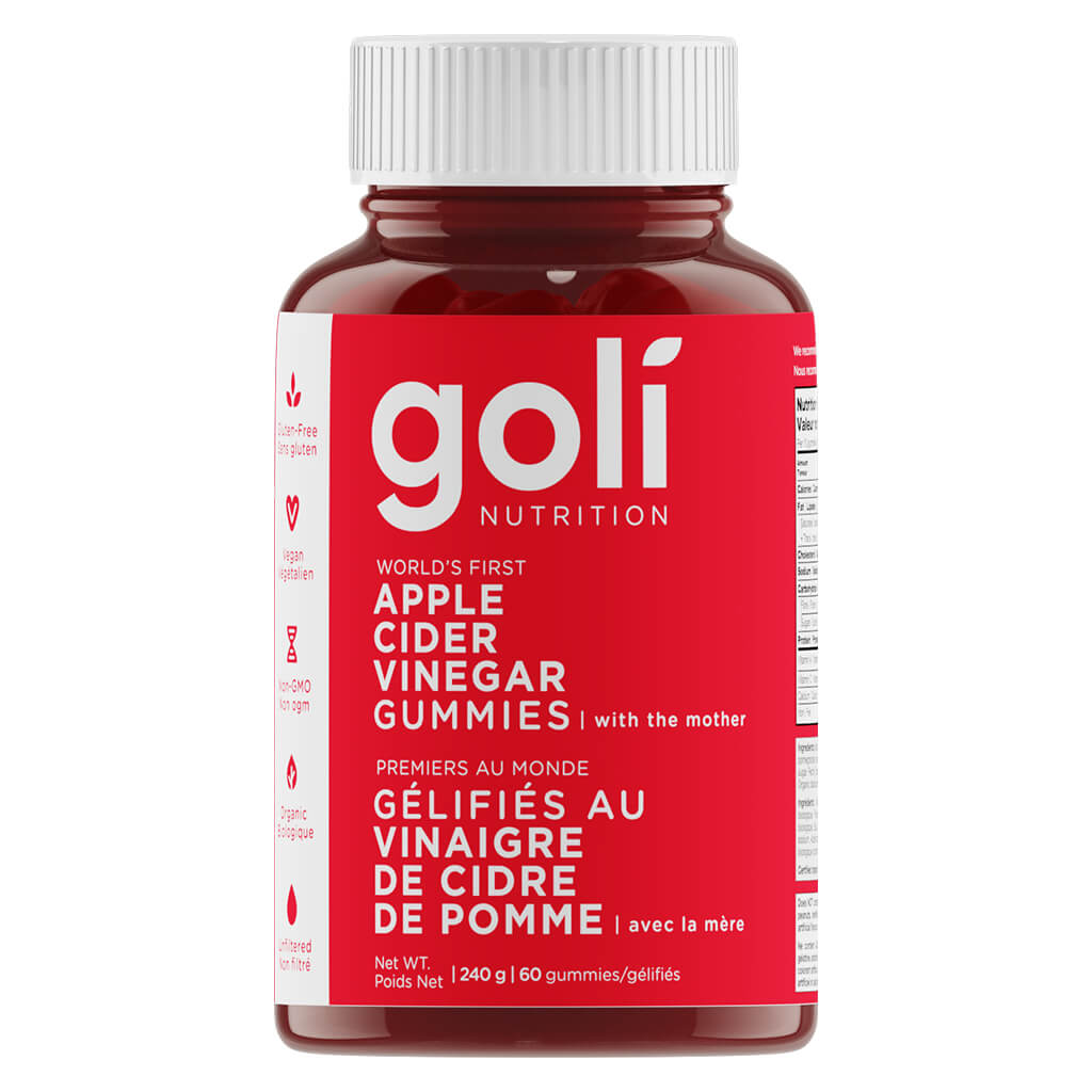 Goli Apple Cider Vinegar Gummies - Vegan, Gluten-Free ACV Supplement for Digestion & Weight Management | Perfect for Daily Wellness Routine & On-The-Go Nutrition