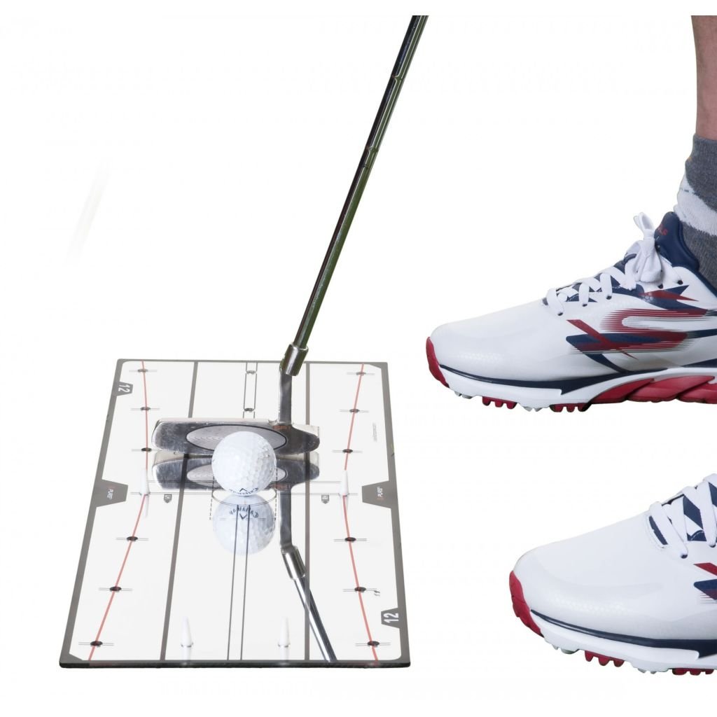Pure2Improve Golf Putting Mirror - Perfect Your Putting Stroke & Alignment | Practice Aid for Indoor & Outdoor Golf Training | Ideal for Home, Office, or Backyard Use