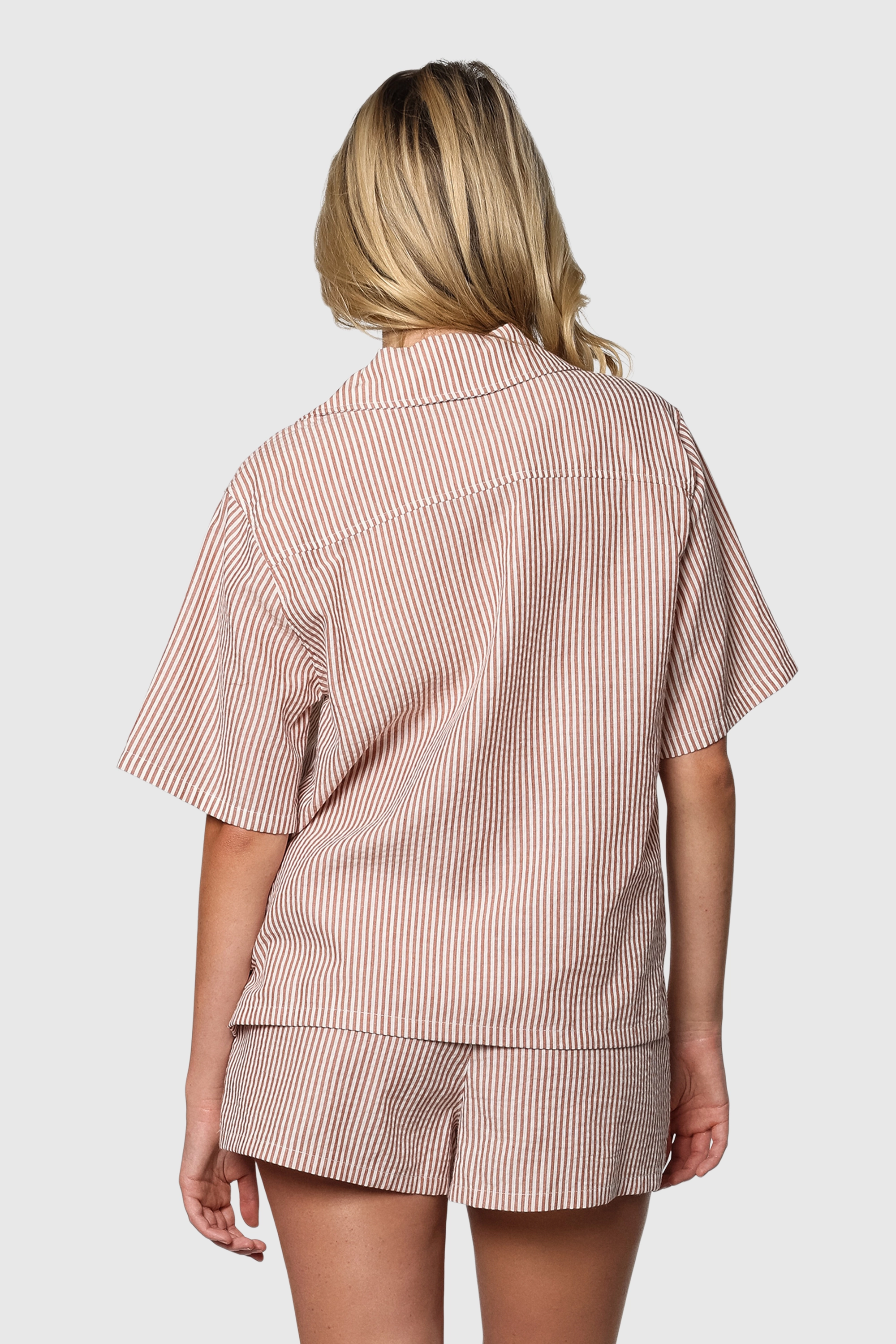 Breathable Striped Breeze Set (3-Piece) - Summer Loungewear for Women - Perfect for Beach, Yoga & Relaxation