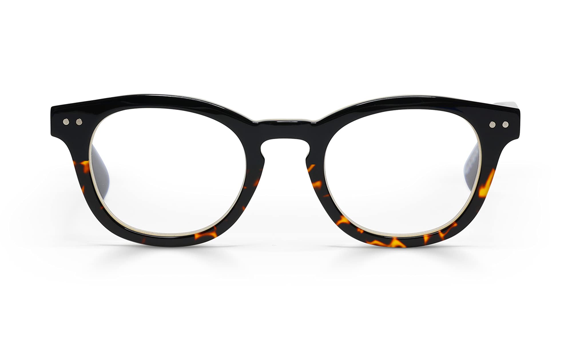 eyebobs Eyewear Waylaid Wide - Premium Reading Glasses for Men & Women | Round Frame for Wide Faces | Perfect for Reading, Office Work & Daily Use