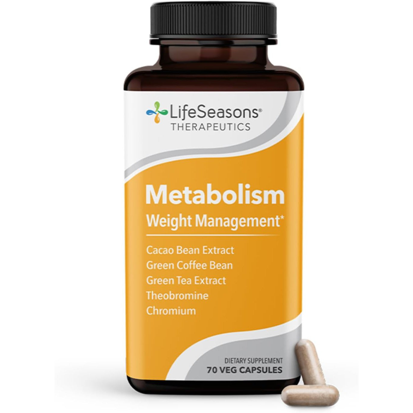 LifeSeasons Metabolism Weight Management Supplement - Natural Metabolism Booster for Weight Loss & Energy - Supports Healthy Weight Management for Men & Women - Ideal for Fitness & Active Lifestyle
