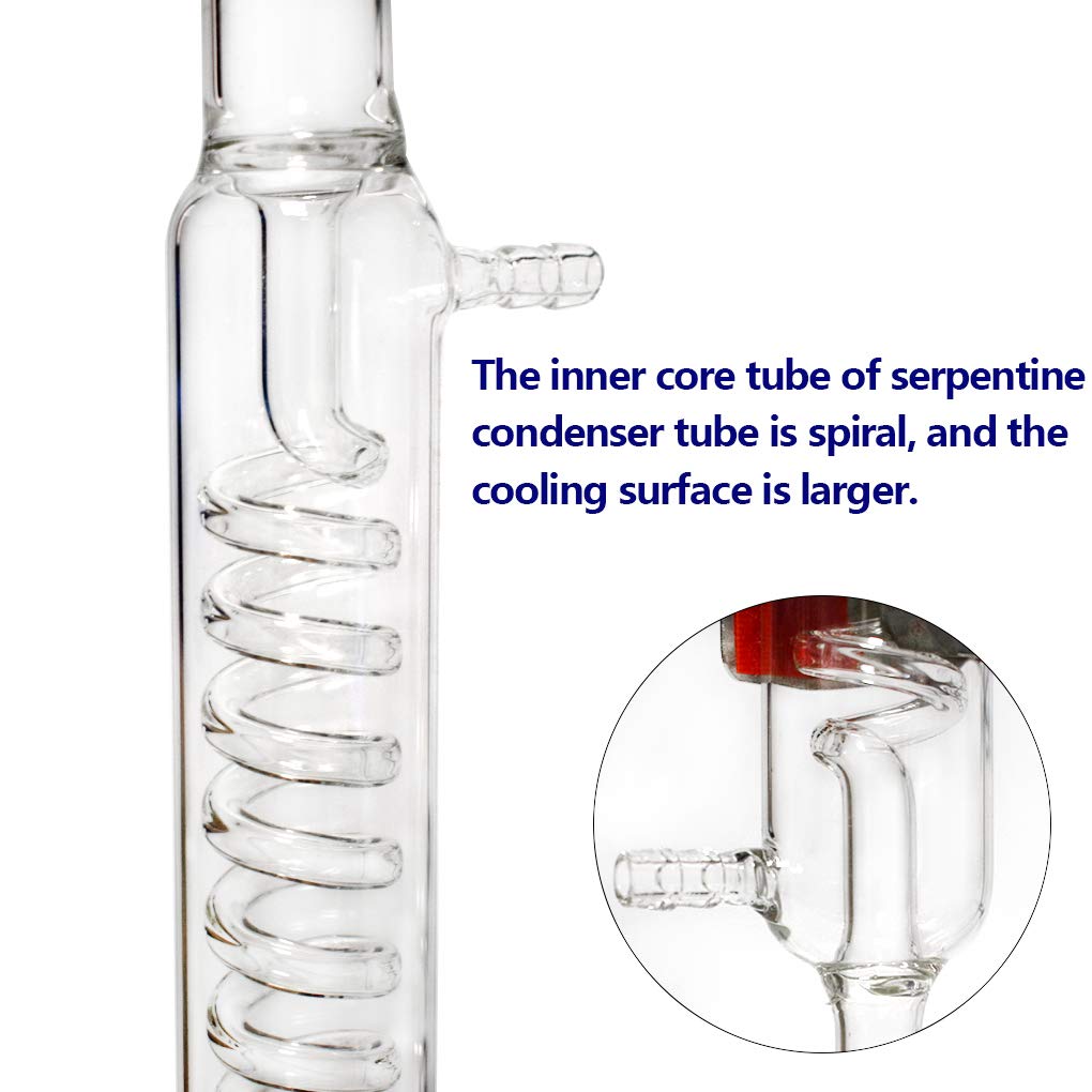 1000ML Essential Oil Distillation Kit - Glass Distillation Apparatus with Condenser & Flask for Home Lab, Aromatherapy, Herbal Extraction & Water Purification | Perfect for DIY Essential Oils, Hydrosols & Distilled Water