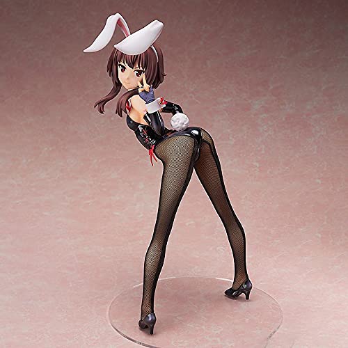 LOOACG 33CM Deluxe Removable Bunny Girl Megumin Anime PVC Figure - Konosuba God's Blessing on This Wonderful World Collectible Model, Adult Toy & Gift Boxed for Display, Cosplay & Anime Decor