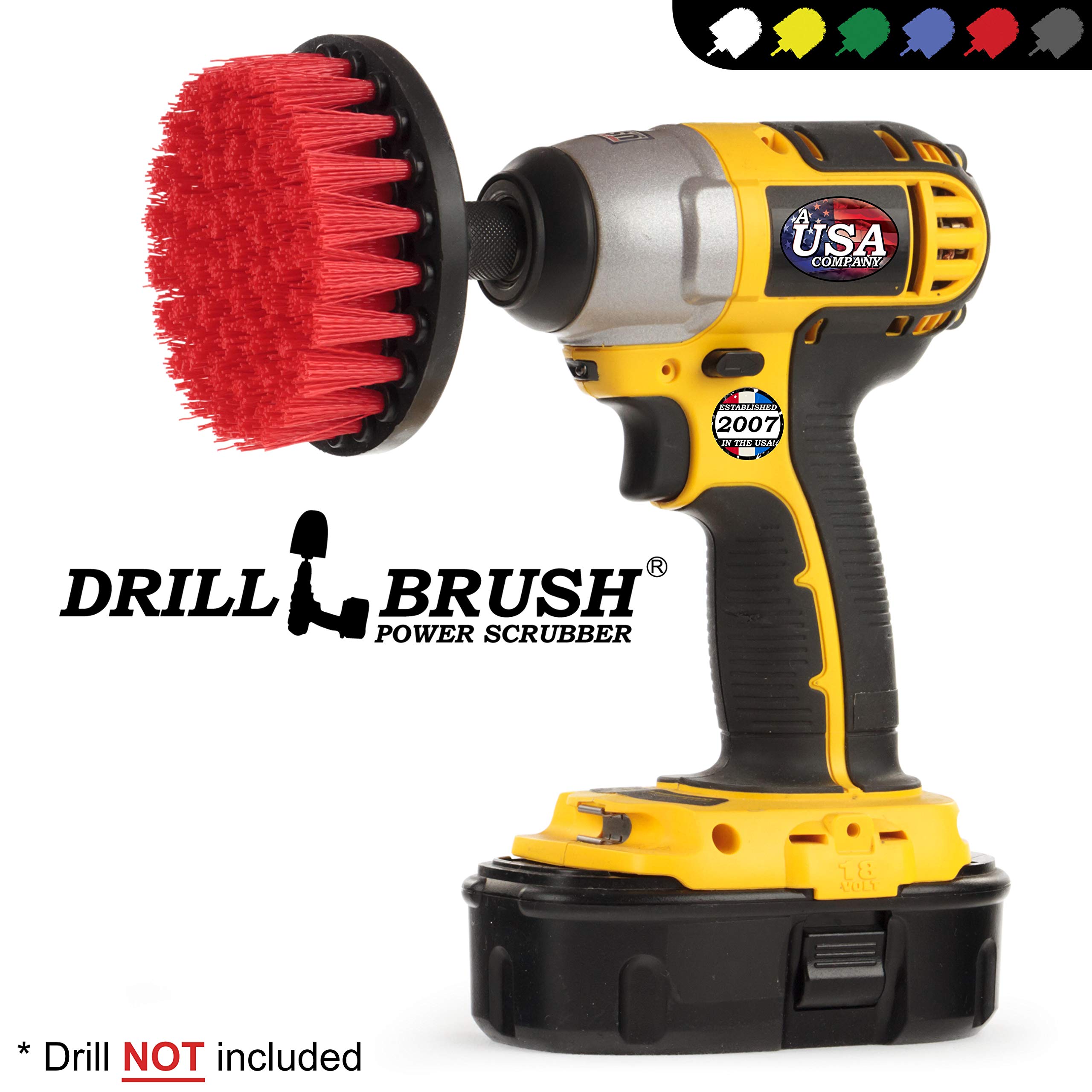 Outdoor Cleaning Brush for Patio, Deck & Garden Statues