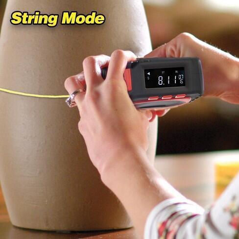 Measure King 3-in-1 Digital Tape Measure with Laser Distance Meter, Auto-Lock Function & Backlit LCD Display - Perfect for Construction, DIY Projects, Home Renovation and Professional Use