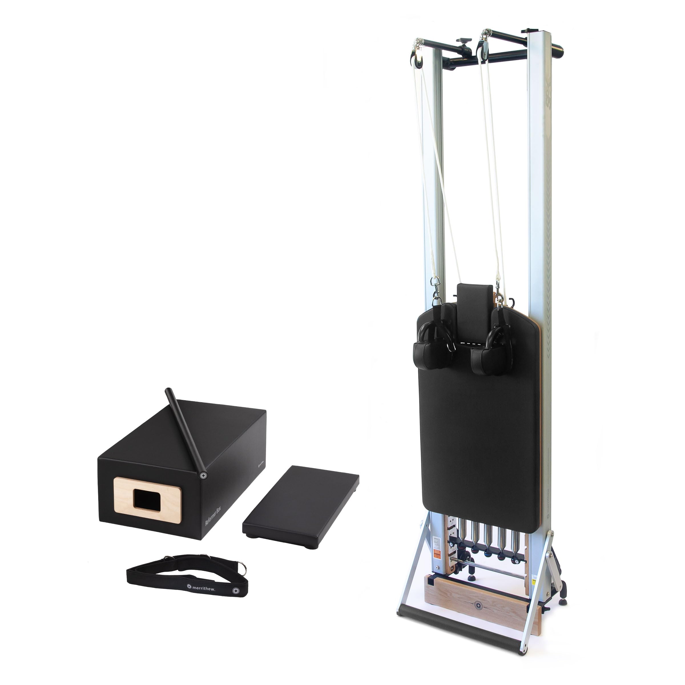 Merrithew™ at Home SPX® Reformer Package with Vertical Stand - Professional Pilates Equipment for Home Gym, Fitness & Rehabilitation | Perfect for Small Spaces & Apartment Workouts