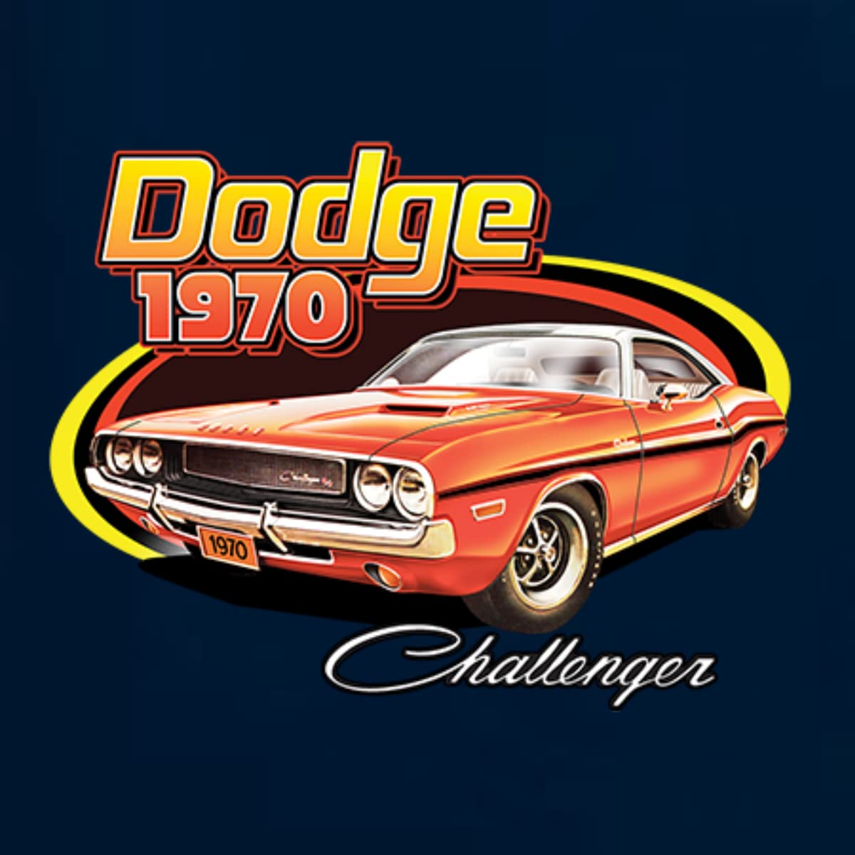 Vintage 1970 Dodge Charger Muscle Car Graphic Tank Top for Men - Classic Racing Cars & Trucks Design - Perfect for Car Shows, Racing Events & Casual Wear