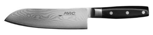 Premium MAC DA SK 180 Damascus Series 7 Santoku Knife - High Carbon Steel, Razor Sharp Blade, Ergonomic Handle - Free Shipping - Perfect for Sushi, Vegetables & Precision Kitchen Tasks
