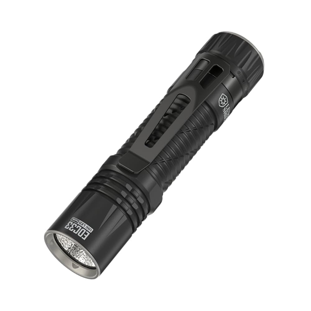 Nitecore EDC33 4000 Lumens USB-C Rechargeable Flashlight with 4000mAh Battery, 450m Beam Distance, Black - Perfect for Camping, Hiking, and Emergency Situations
