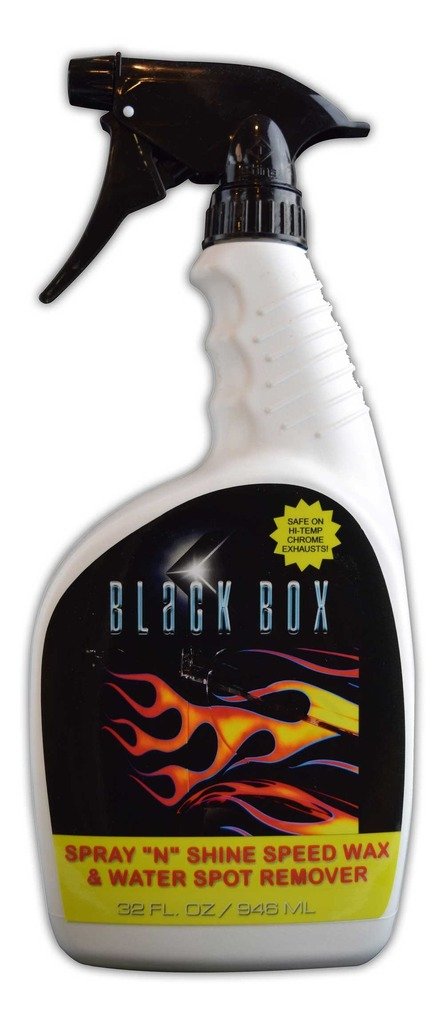 Black Box Spray-N-Shine Speed Wax & Water Spot Remover - 32 Oz Bottle for Car Detailing, Quick Shine & Water Spot Removal - Perfect for Cars, Boats & Motorcycles