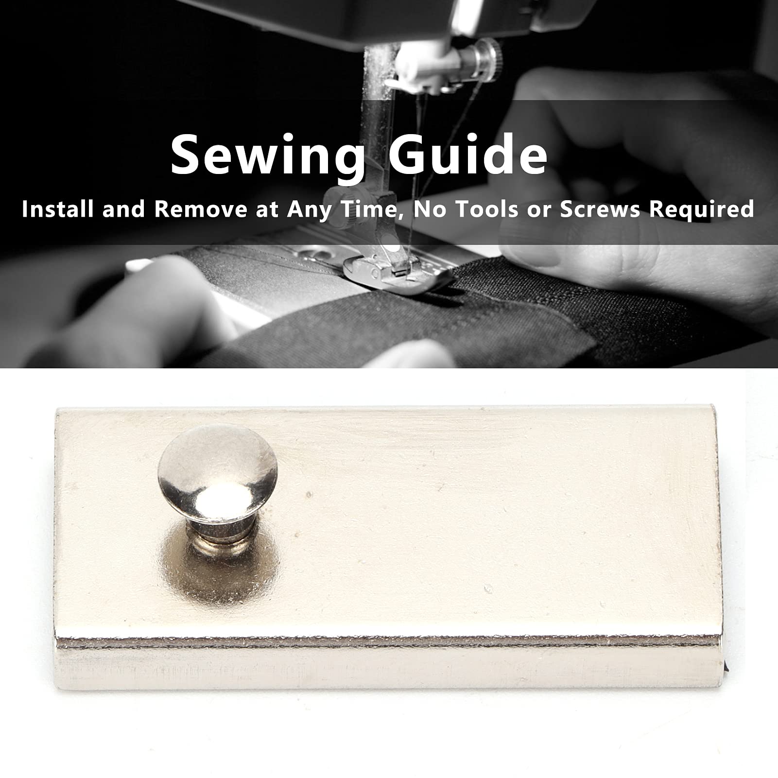 Magnetic Seam Guide for Sewing - Heavy Duty & Durable Magnetic Sewing Guide Gauge for Quilting, Dressmaking & DIY Projects | Perfect for Home & Factory Use