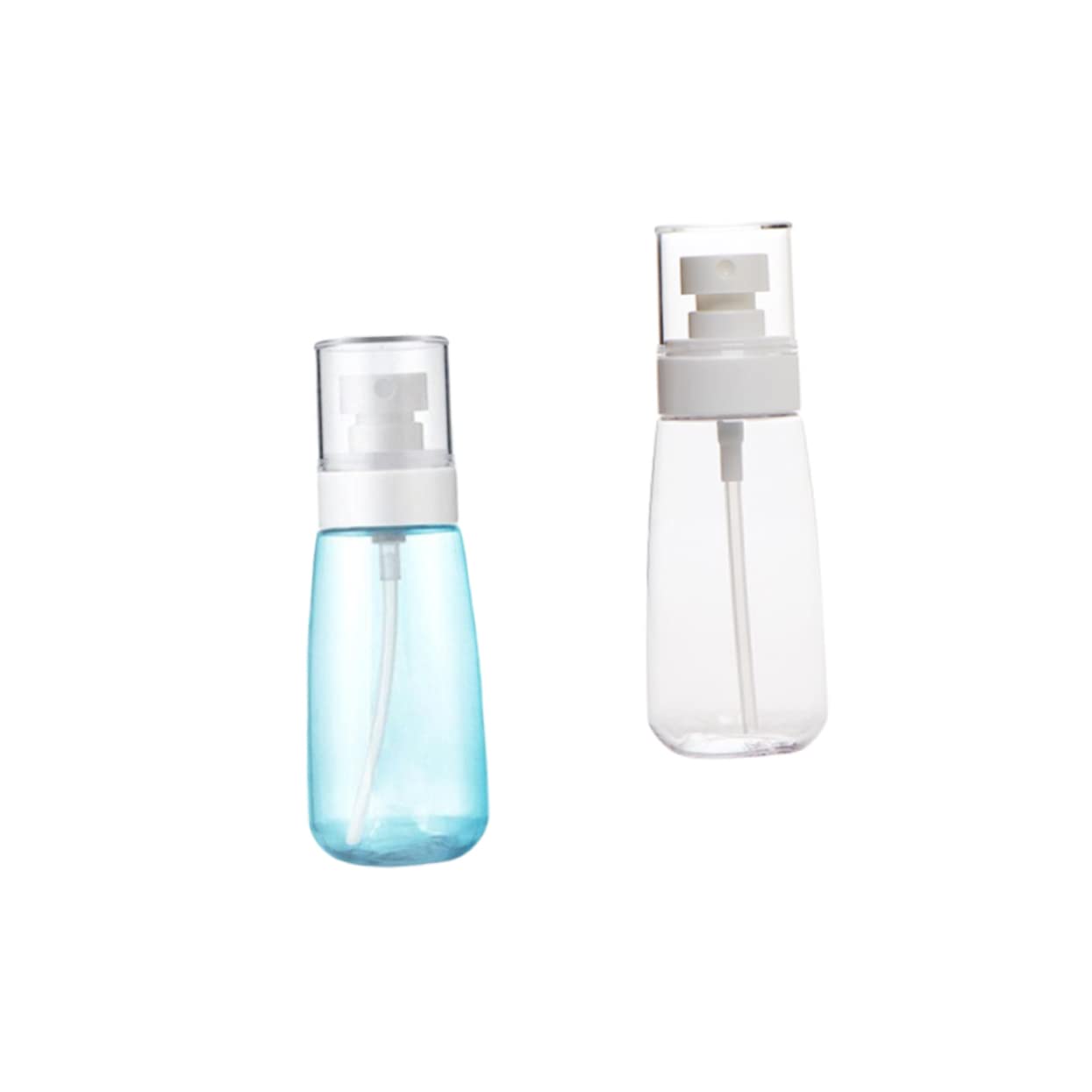 FRCOLOR 2-Pack Travel Size Leak-Proof Toiletries Bottles - Refillable Perfume, Lotion, Hair Spray & Makeup Containers with Spray Pump | Perfect for Air Travel, Gym, Camping & Vacation Essentials    (优化要点：   1. 突出核心卖点