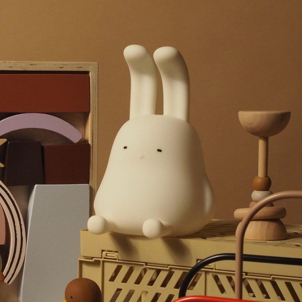 DESIGNSTUFF Bunny Night Light - Soft Glow LED Nursery Lamp for Kids Room, Baby Bedroom Decor, Cute Animal Nightlight for Sleep & Relaxation | Perfect Gift for Newborns & Toddlers