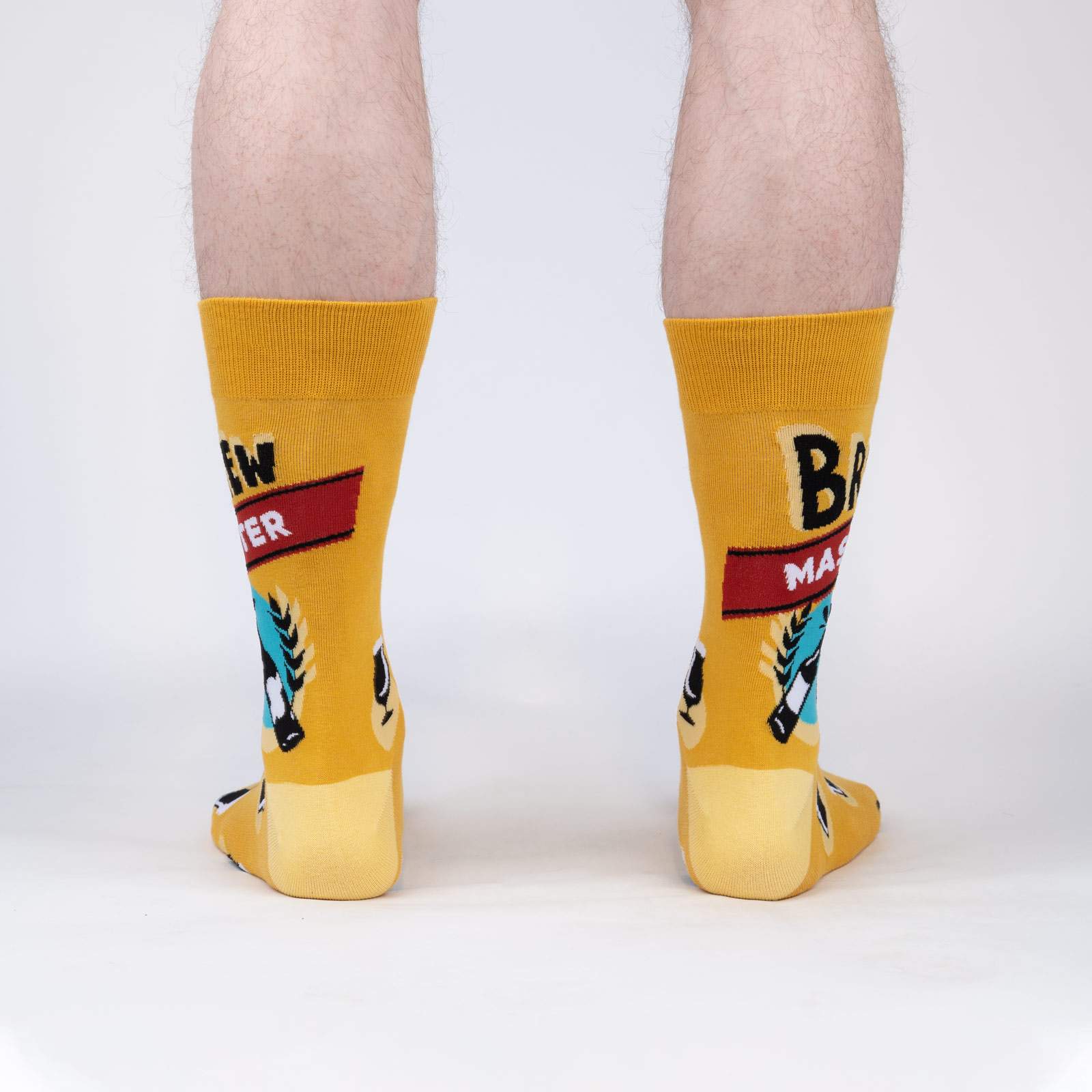 Brew Master Men's Crew Socks - Funny Beer Themed Socks for Men - Comfortable Cotton Socks for Casual Wear, Gifts & Beer Lovers