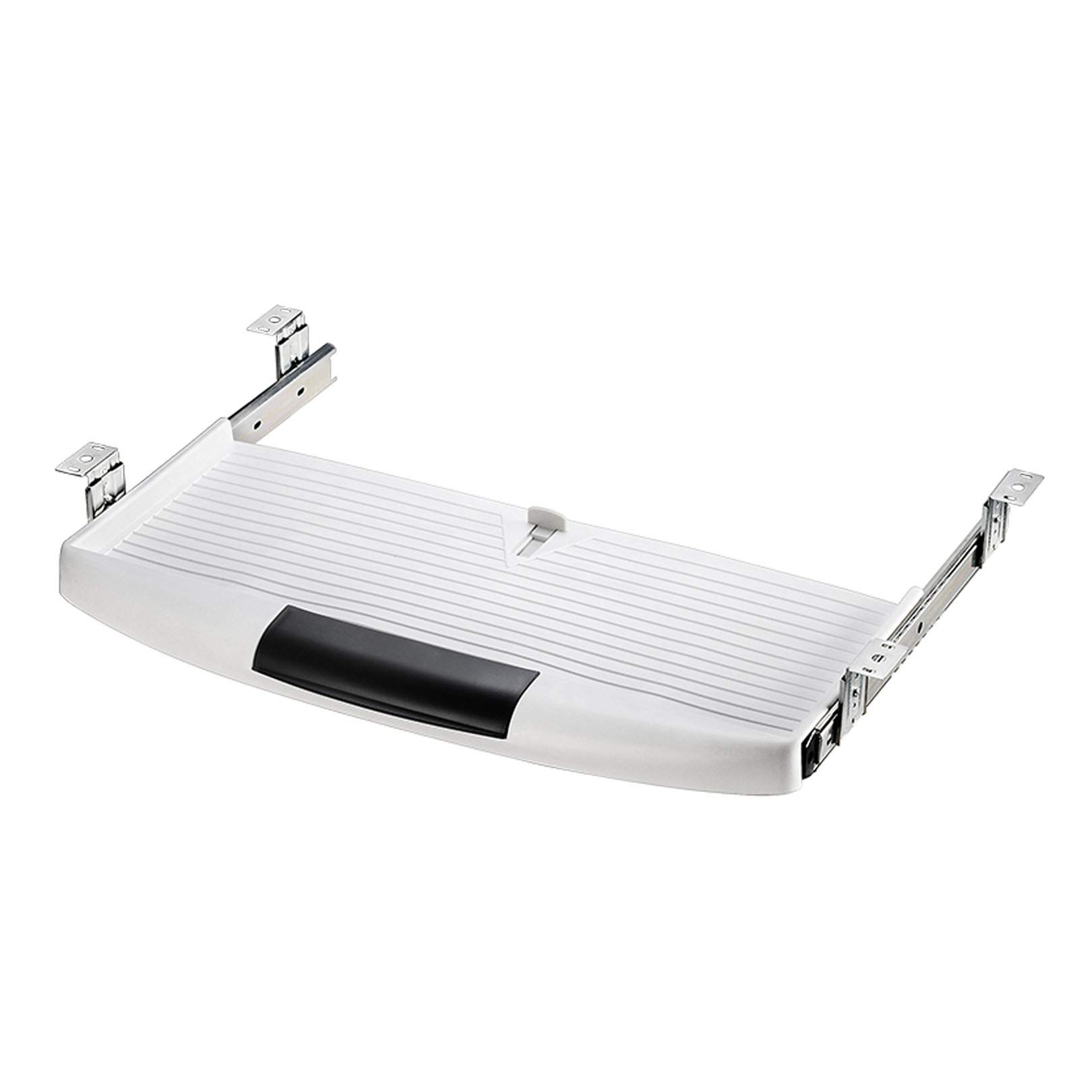 Ergonomic Under Desk Keyboard Tray - Adjustable & Retractable Computer Keyboard Drawer Platform for Office & Home Use | Space Saving Design for Increased Comfort & Workspace Efficiency | Perfect for Gaming, Typing & Office Workstations