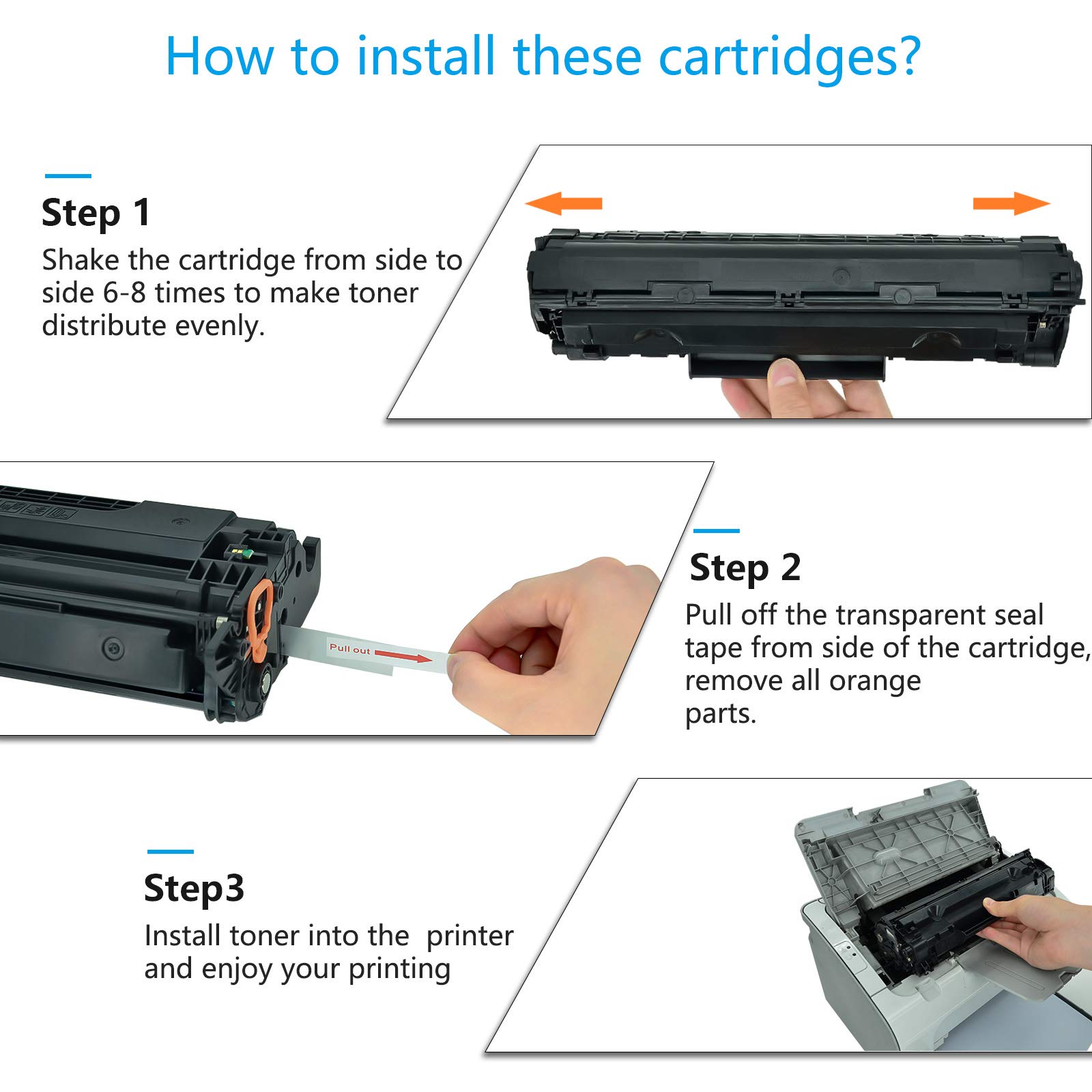 HP 24A Q2624A Compatible Toner Cartridge Replacement (2-Pack) - Works with LaserJet 1150 Printer - High Yield Black Ink for Office & Home Printing