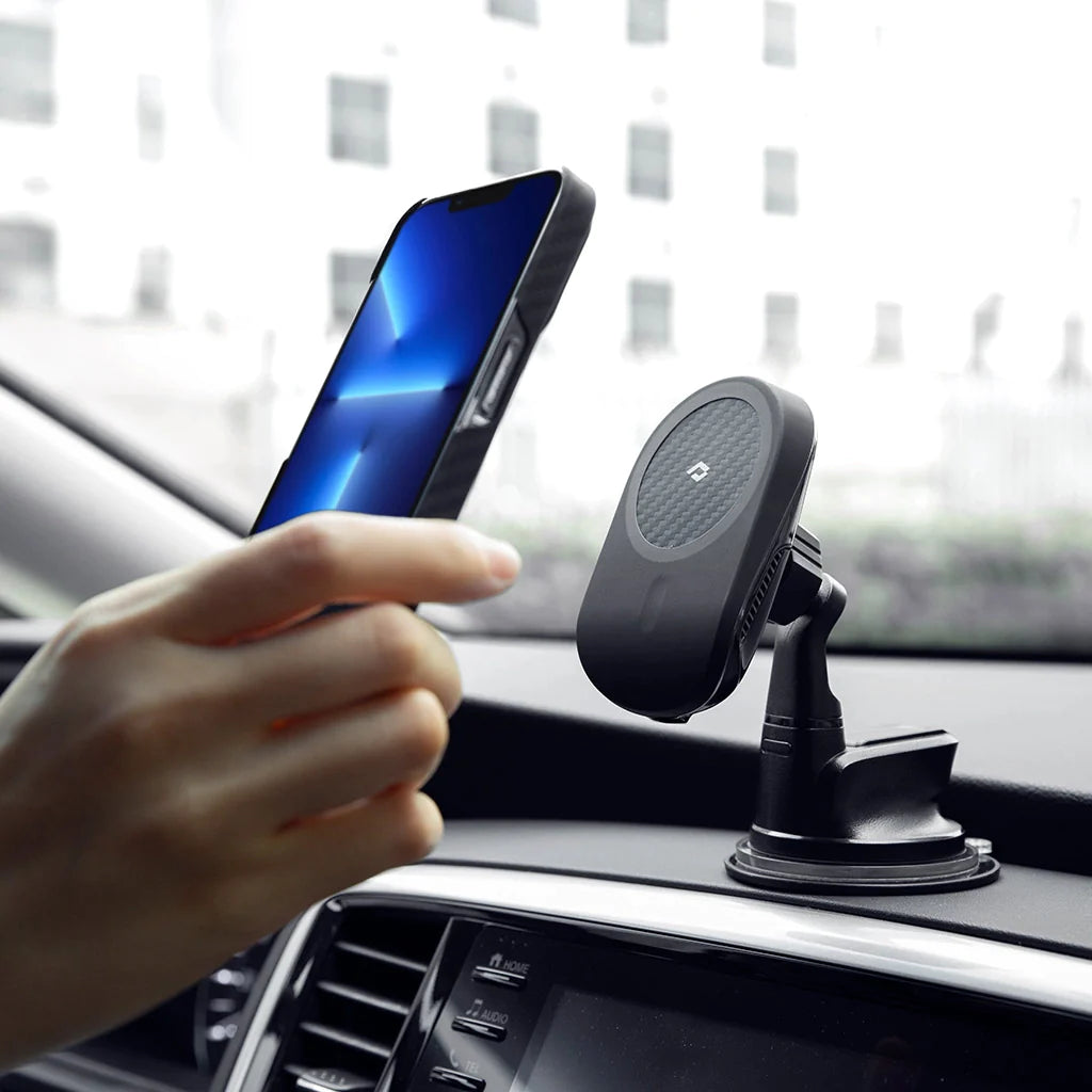 MagEZ Car Mount Lite/Pro - Magnetic Phone Holder for iPhone & Android - Secure Dashboard & Air Vent Mount - Perfect for GPS Navigation & Hands-Free Driving (USA Only)